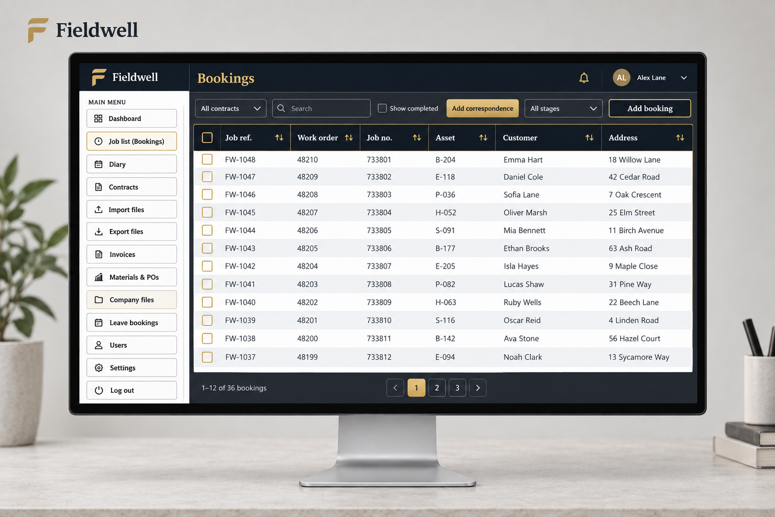 Fieldwell product interface